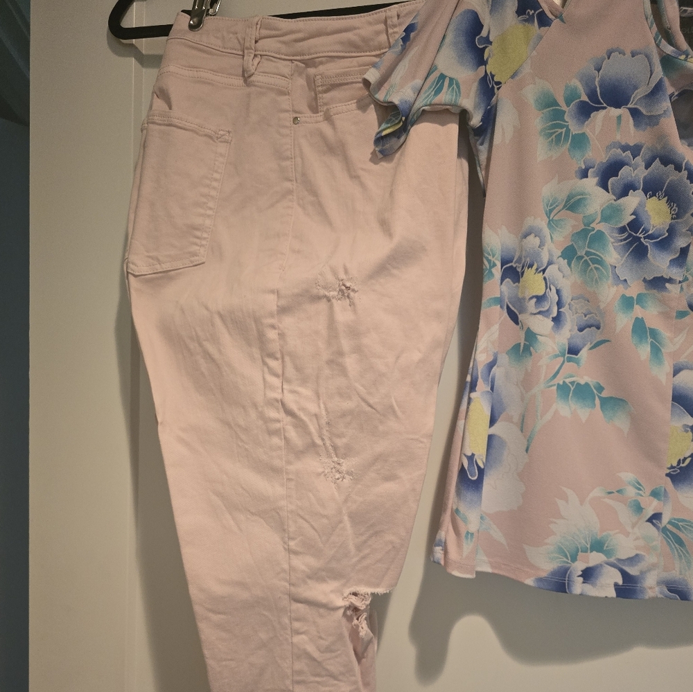 BOLD elements Pink Straight Leg Jeans